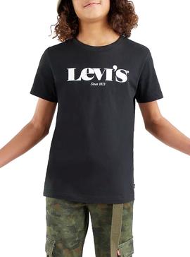 Camiseta Levis Graphic Tee Negro Para Niño