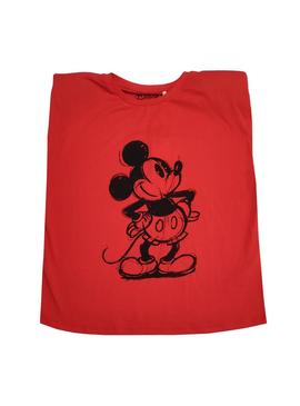 Camiseta Only Disney Life Roja para Mujer