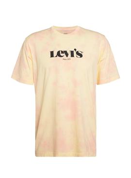 Camiseta Levis Relaxed Fit Logo Naranja Hombre