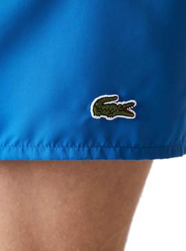 Bañador Lacoste Secado Rápido Azul Para Hombre