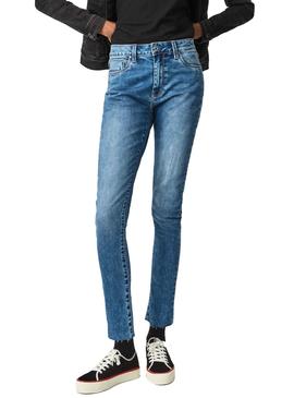 Pantalón Vaquero Pepe Jeans Regent Azul Mujer