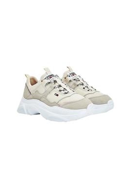 Zapatillas Tommy Jeans Lightweight Beige Mujer