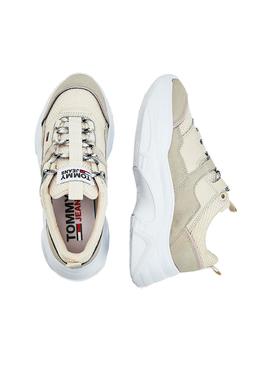 Zapatillas Tommy Jeans Lightweight Beige Mujer