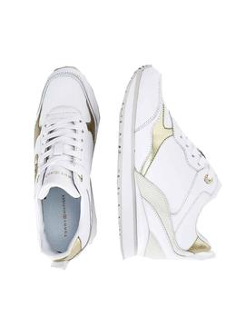 Zapatillas Tommy Jeans Metallic Blanco Para Mujer