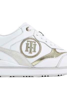 Zapatillas Tommy Jeans Metallic Blanco Para Mujer