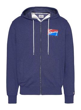 Chaqueta Tommy Jeans Essential Zip Marino Hombre