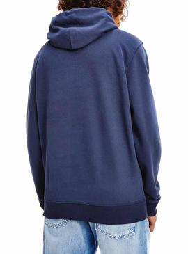 Sudadera Tommy Jeans Pieced Band Marino Hombre