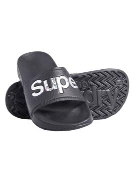 Chanclas Superdry Holo Infil Negro Para Mujer