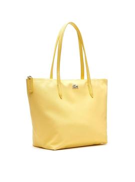 Bolso Lacoste P Shopping Amarillo Para Mujer