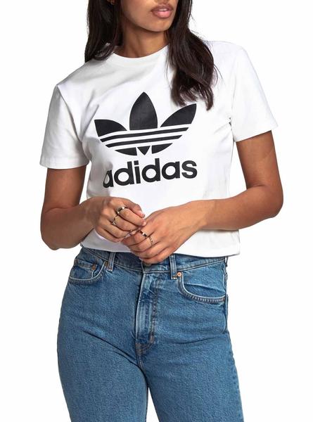 Camiseta Adidas Trefoil Para Mujer