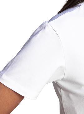 Camiseta Adidas Trefoil Blanco Para Mujer