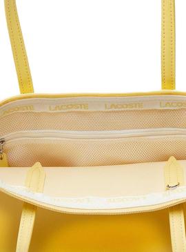 Bolso Lacoste P Shopping Amarillo Para Mujer