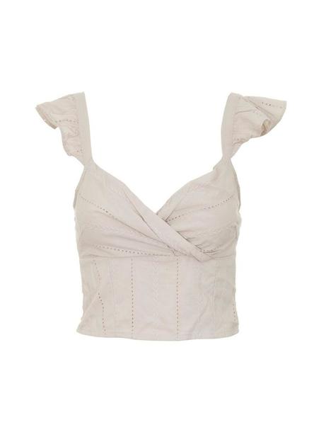 Top Only Maria Strap Beige Para Mujer