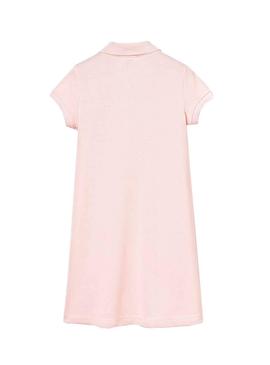 Vestido Lacoste Polo Rosa Claro Para Niña