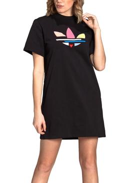 Vestido Adidas Adicolor Trefoil Negro Para Mujer