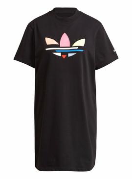 Vestido Adidas Adicolor Trefoil Negro Para Mujer