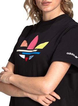 Vestido Adidas Adicolor Trefoil Negro Para Mujer