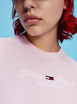 Vestido Camiseta Tommy Jeans Pastel Logo Mujer