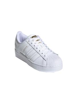 Zapatillas Adidas Superstar Bold Blanco Para Mujer