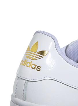 Zapatillas Adidas Superstar Bold Blanco Para Mujer