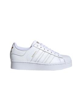 Zapatillas Adidas Superstar Bold Blanco Para Mujer