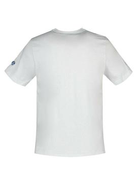 Camiseta North Sails Les Voiles Blanco Para Hombre