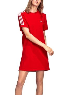 Vestido Adidas Roll-Up Rojo Para Mujer