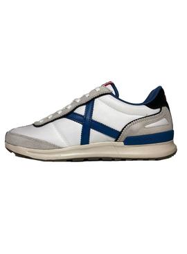 Zapatillas Munich Dynamo 35 Blanco y Azul Hombre