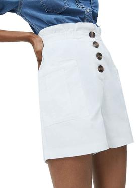 Short Pepe Jeans Nell Blanco Para Mujer