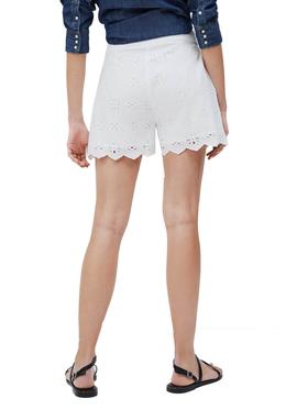 Short Pepe Jeans Nora Blanco Para Mujer