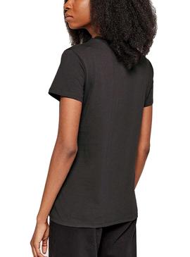 Camiseta Levis Blown Up Tie Negro Para Mujer