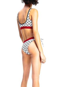 Top Bikini Tommy Jeans Bralette Blanco Para Mujer