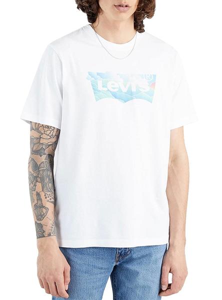 Camiseta Levis Relaxed Fit Blanco Para Hombre