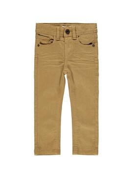 Pantalón Name It Theo Beige Para Niño