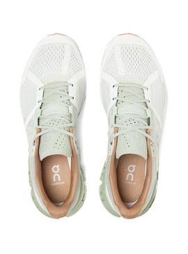 Zapatillas On Running CloudFlow Aloe White Mujer