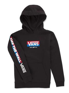 Sudadera Vans Easy Logo Negro Para Niño