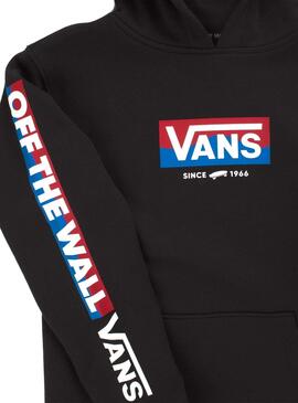 Sudadera Vans Easy Logo Negro Para Niño