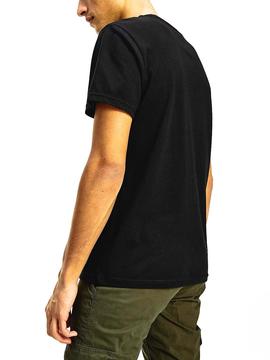 Camiseta Tommy Jeans Timeless Negro Para Hombre