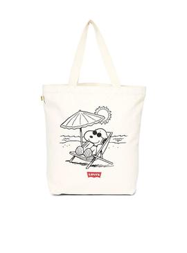 Bolsa Levis Peanuts Snoopy Beige Hombre y Mujer