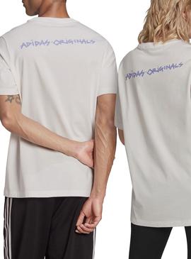 Camiseta Adidas 5 Dino Blanco Para Hombre 