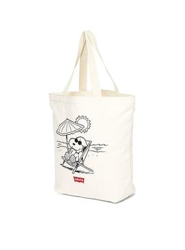 Bolsa Levis Peanuts Snoopy Beige Hombre y Mujer