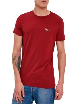 Camiseta Pepe Jeans Original Basic 3 Rojo Hombre