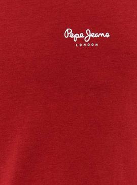 Camiseta Pepe Jeans Original Basic 3 Rojo Hombre