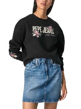 Sudadera Pepe Jeans Portia Negro Para Mujer