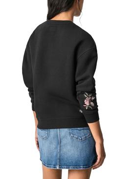 Sudadera Pepe Jeans Portia Negro Para Mujer