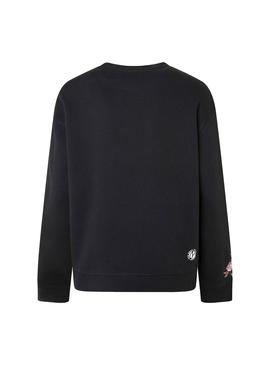 Sudadera Pepe Jeans Portia Negro Para Mujer