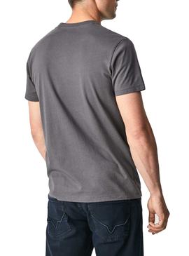 Camiseta Pepe Jeans Wesley Gris Para Hombre