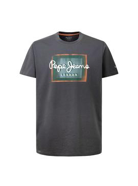 Camiseta Pepe Jeans Wesley Gris Para Hombre