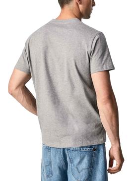 Camiseta Pepe Jeans Wells Gris Para Hombre