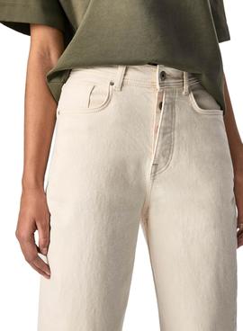 Pantalón Pepe Jeans Addison Beige Para Mujer